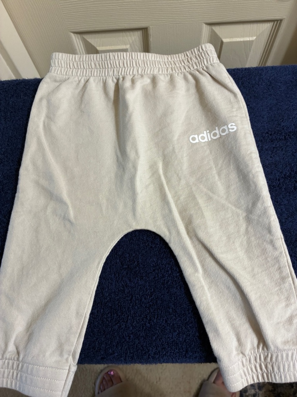 adidas Kids Cream/Off-White Jogger pants set 3 pieces
